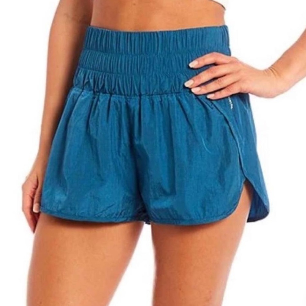 FP Movement The Way Home teal shorts, small